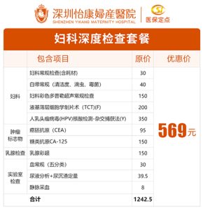 深圳睇婦科幾錢？2026 深圳婦科體檢套餐推介，即日出報告懶人包